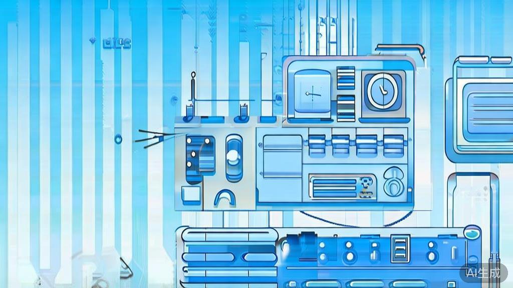 Flat vector illustration of short drama creation elements, dashboard style, soft blue gradient