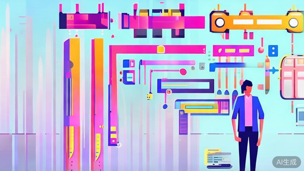 High-quality business illustration regarding technology in short drama, minimal flat design