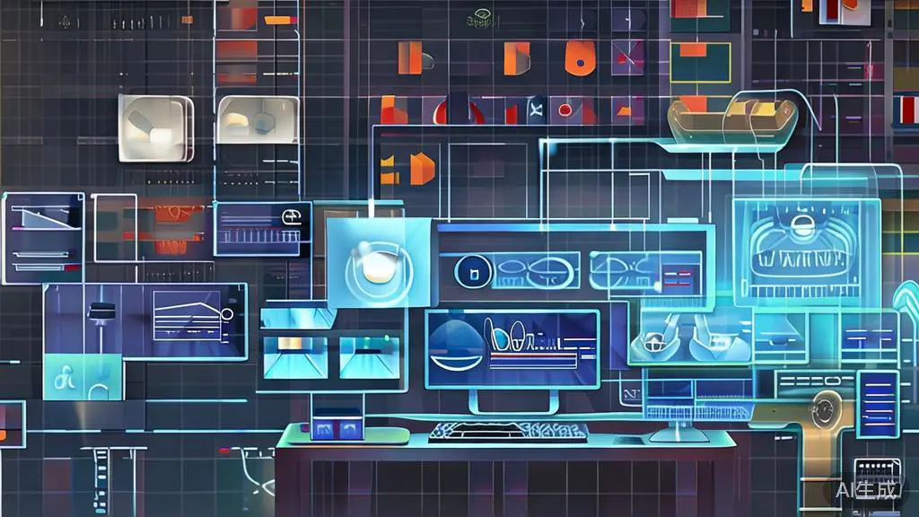 "High-quality business illustration regarding AI in animation production, depicting automated animation processes"