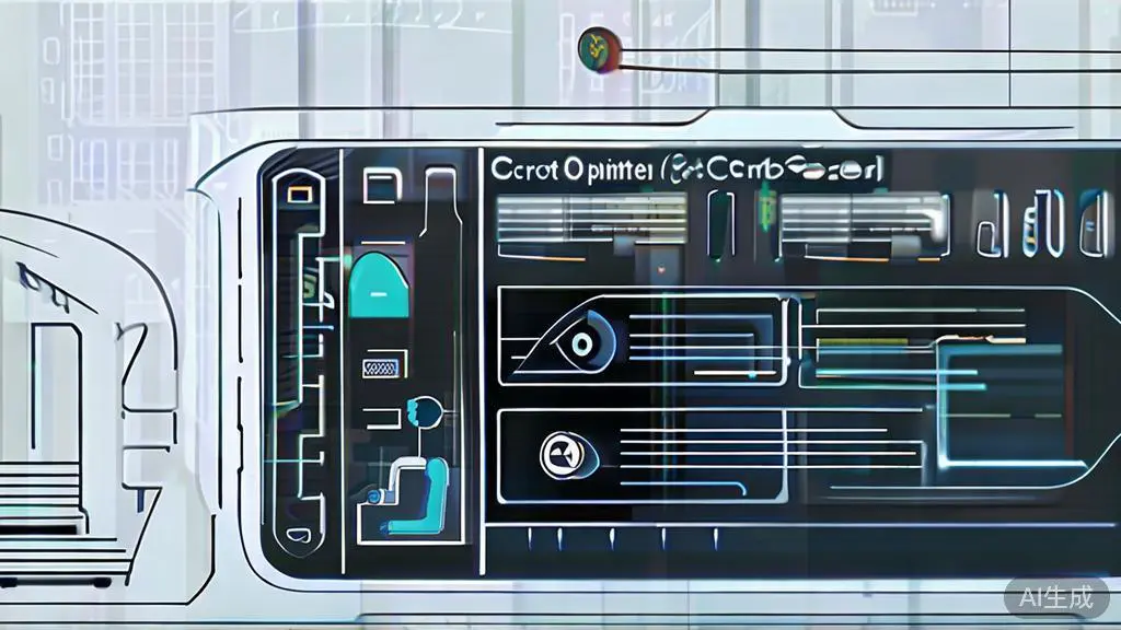 "High-quality business illustration regarding script optimization through AI, minimal flat design"