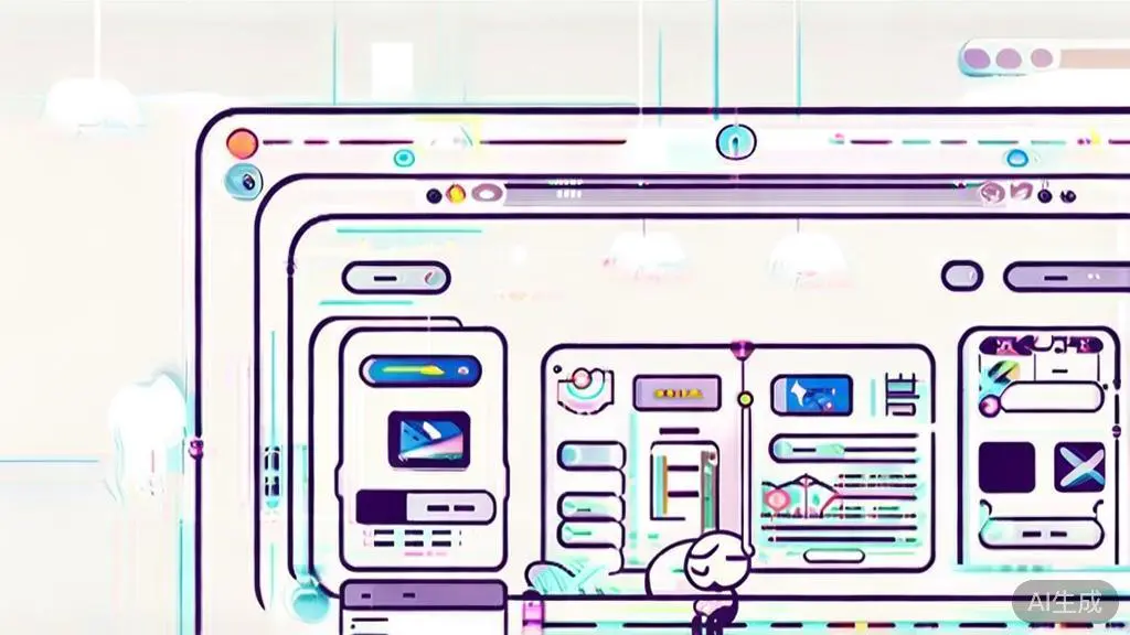 "High-quality illustration of personalized content recommendation using AI in short play context, minimalist design"