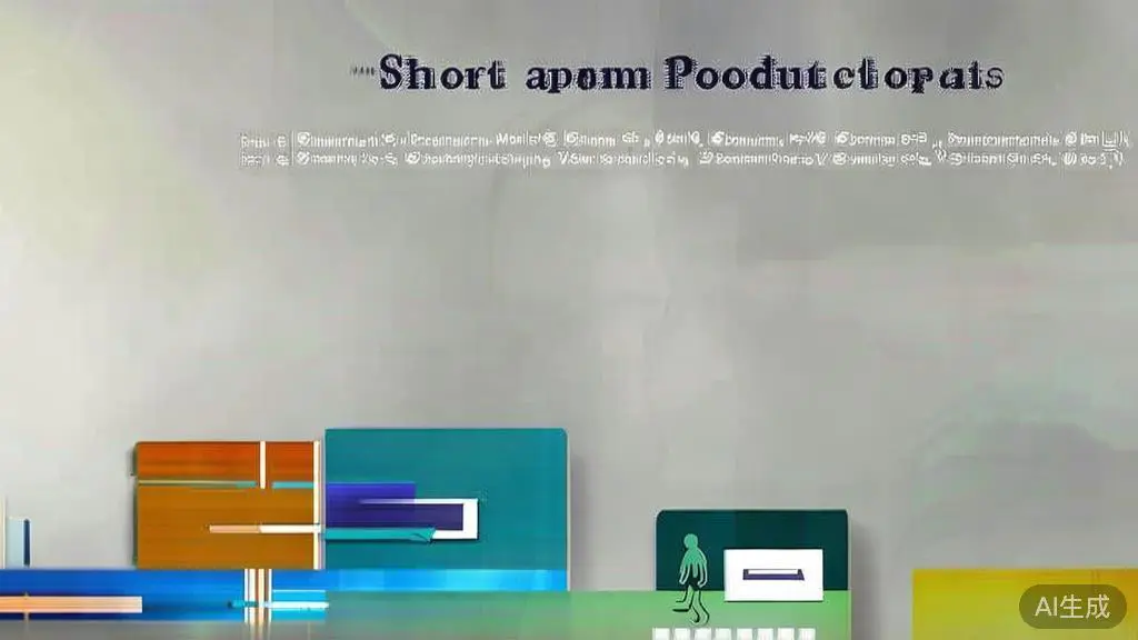 "High-quality business illustration regarding creative trends in short drama production, minimal flat design"