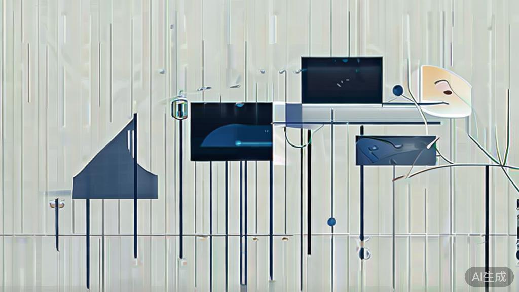 High-quality business illustration regarding sound design in animation, minimal flat design