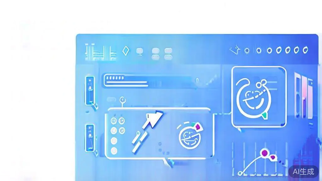 "Flat vector illustration of audience engagement in video content, dashboard style, soft blue gradient"