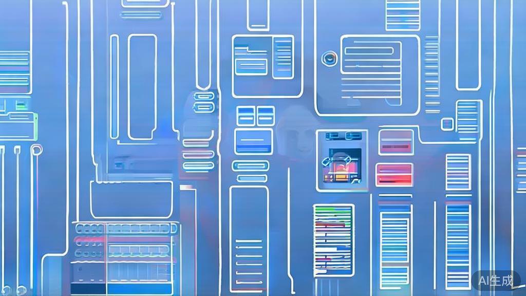 Flat vector illustration of traditional hand-drawn anime, dashboard style, soft blue gradient