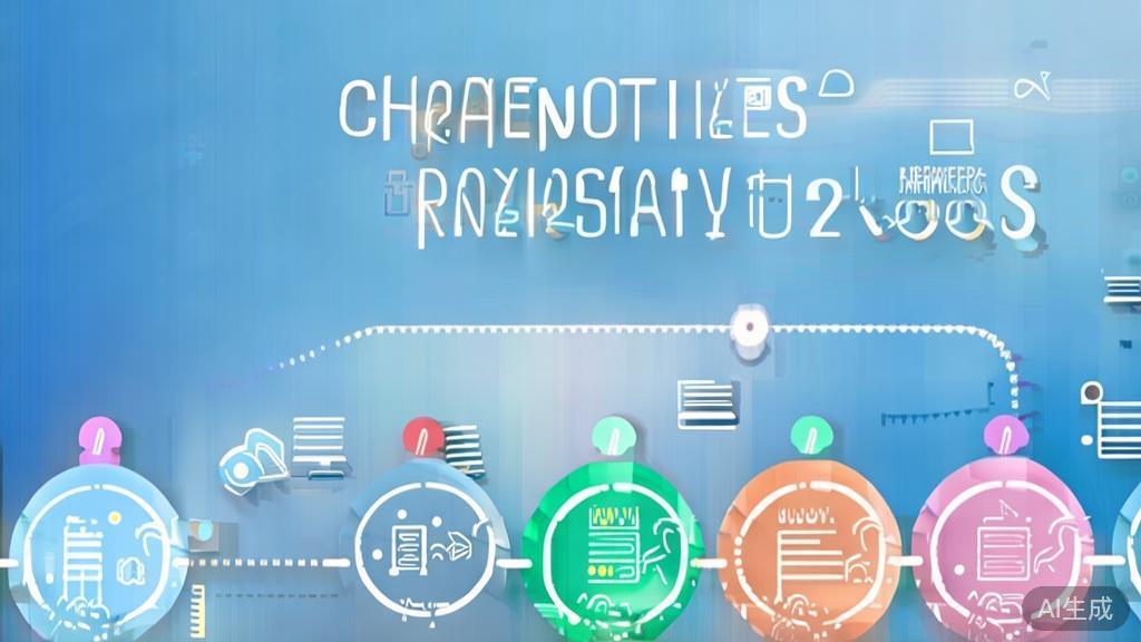 Flat vector illustration of 创作步骤, dashboard style, soft blue gradient