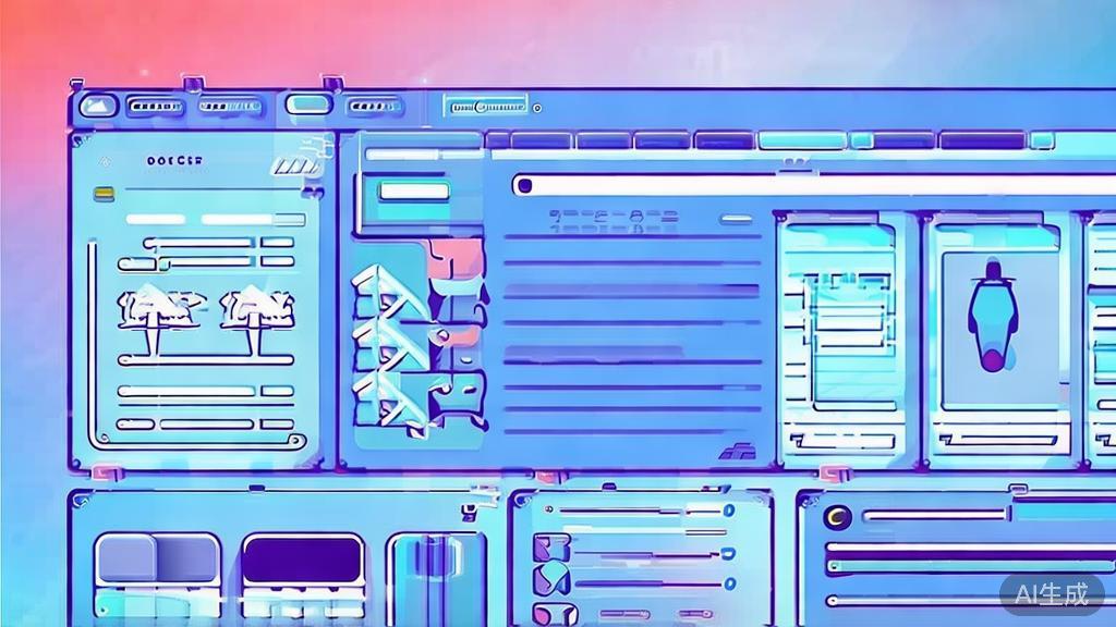 "Flat vector illustration of character design process in screenplay writing, dashboard style, soft blue gradient"