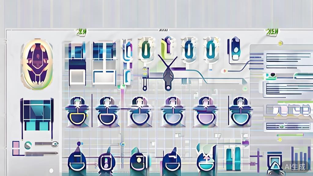 High-quality business illustration regarding AI in audience analysis, minimal flat design