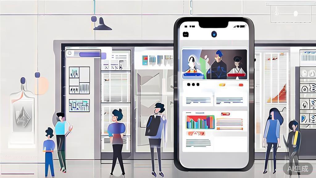 High-quality business illustration regarding sharing video content on social media, minimal flat design