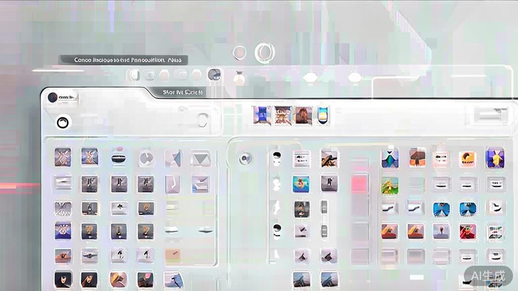 "Illustration of personalized content recommendation system for short films, high quality, minimalist design"