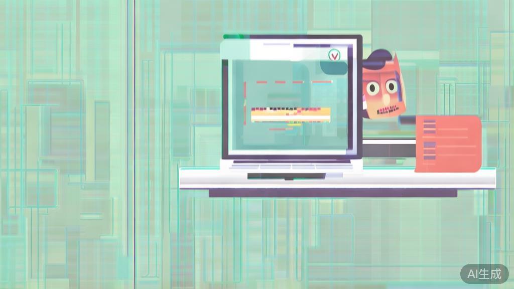 "Flat vector illustration of a user experiencing software crash while editing video, minimal flat design"