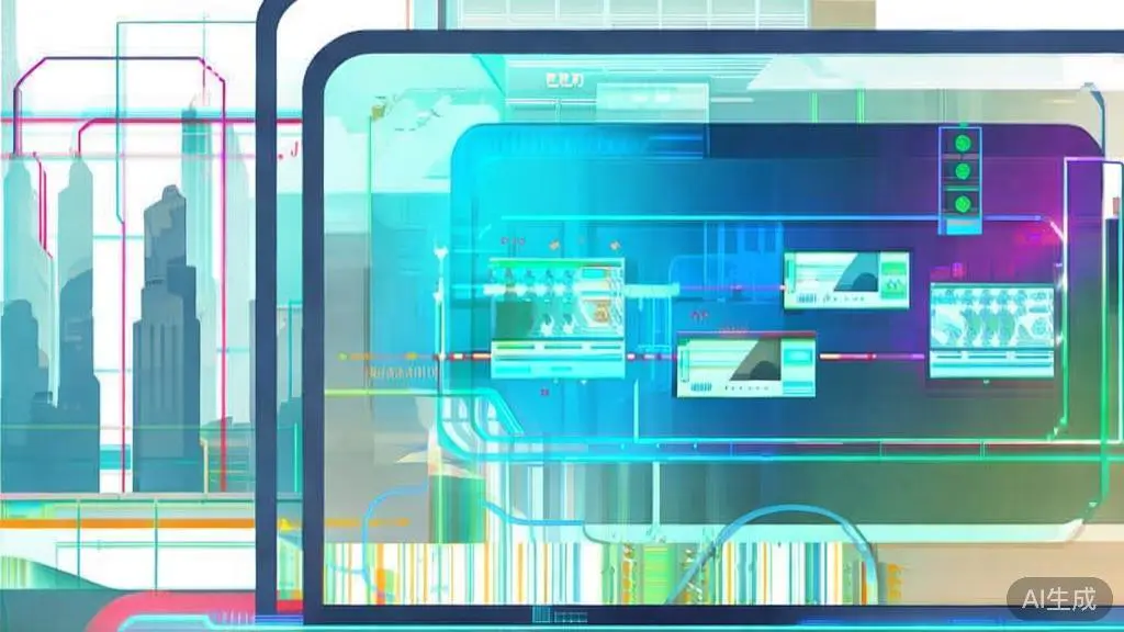 High-quality business illustration regarding future trends in AI video editing, minimal flat design