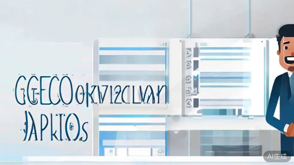 High-quality business illustration regarding choosing GEO optimization company, minimal flat design