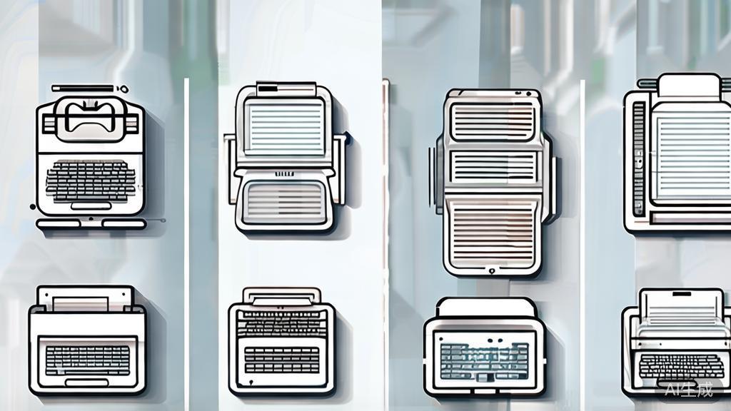 High-quality illustration showing the comparison of scriptwriting tools, minimal flat design