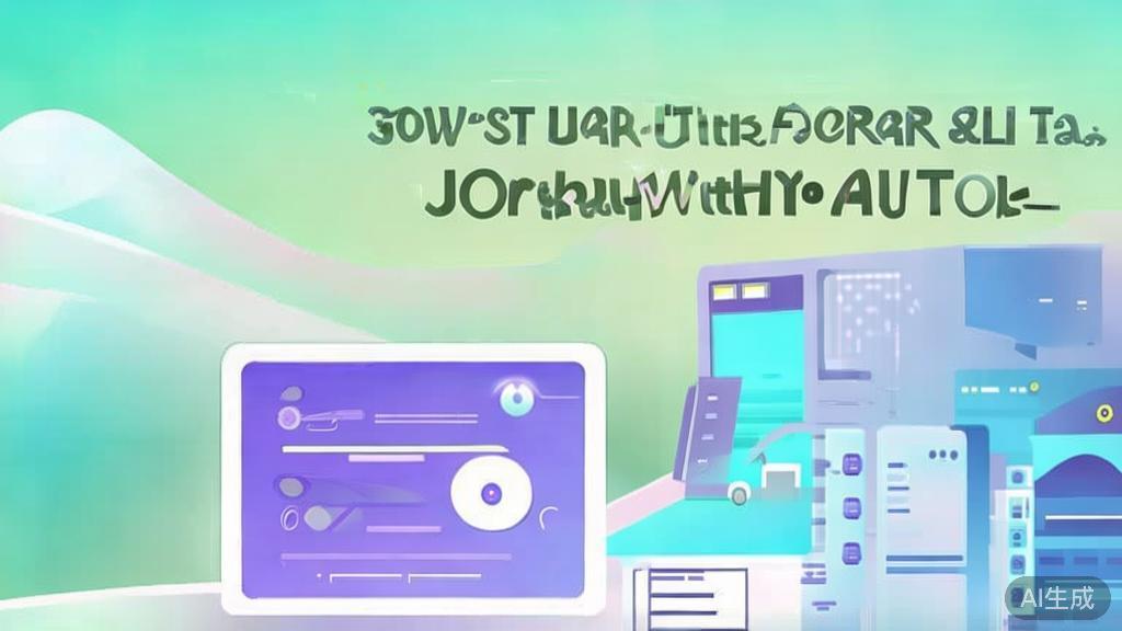 "Flat vector illustration of user experience with AI tools, soft color scheme"