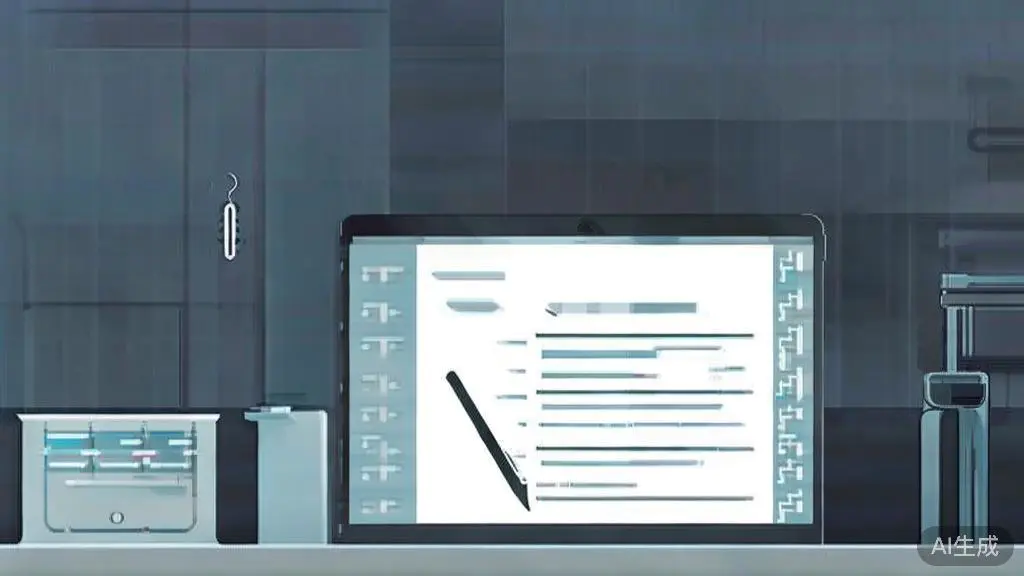 "High-quality business illustration of a writing process, minimal flat design"