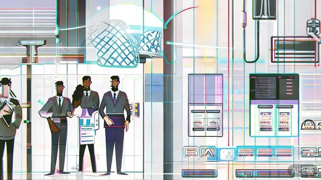 High-quality business illustration regarding real-time collaboration, minimal flat design