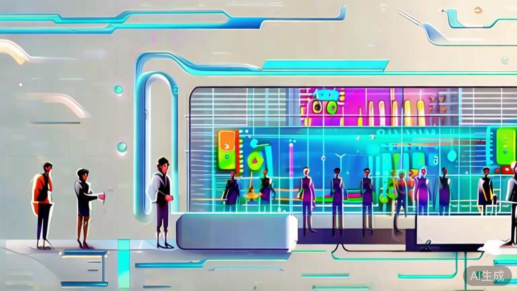 "High-quality business illustration regarding audience engagement in AI short dramas, minimal flat design"