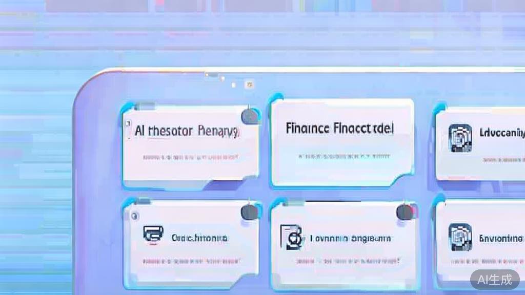 Flat vector illustration of AI short play applications in different fields, dashboard style, soft blue gradient