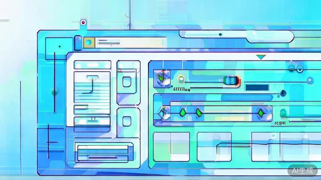 Flat vector illustration of script conflict development, dashboard style, soft blue gradient