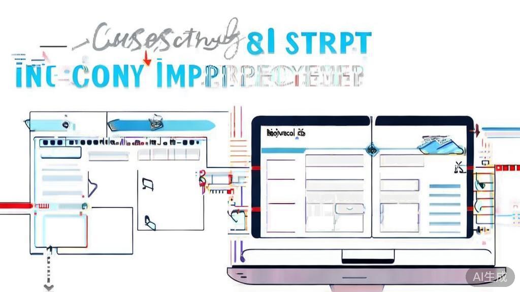 High-quality business illustration regarding case study of script improvement, minimal flat design