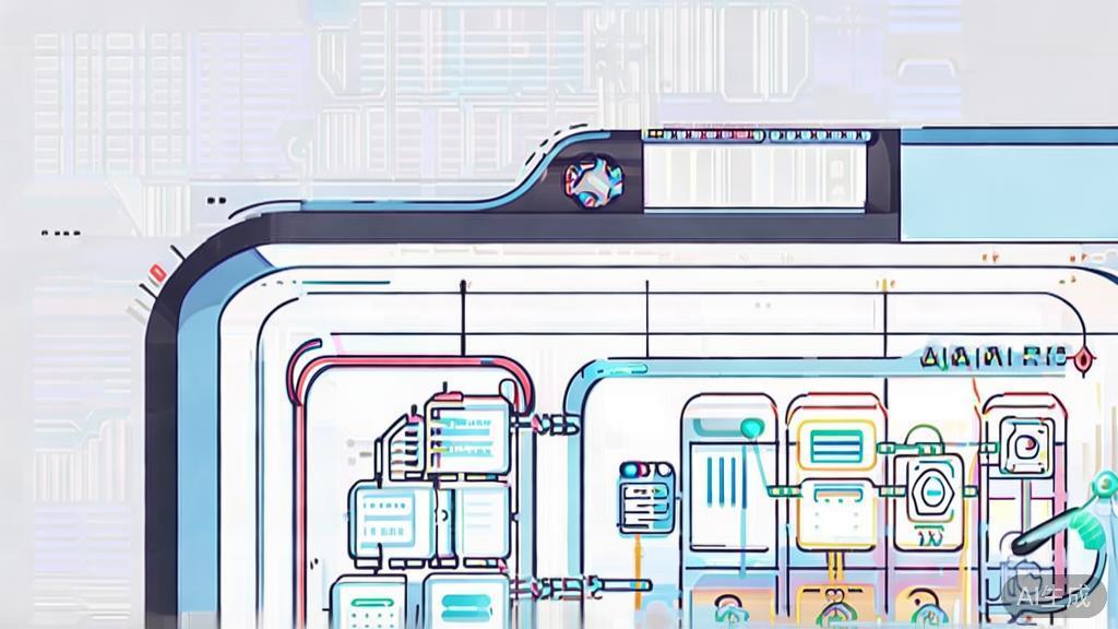 High-quality business illustration regarding AI animation generation process, minimal flat design