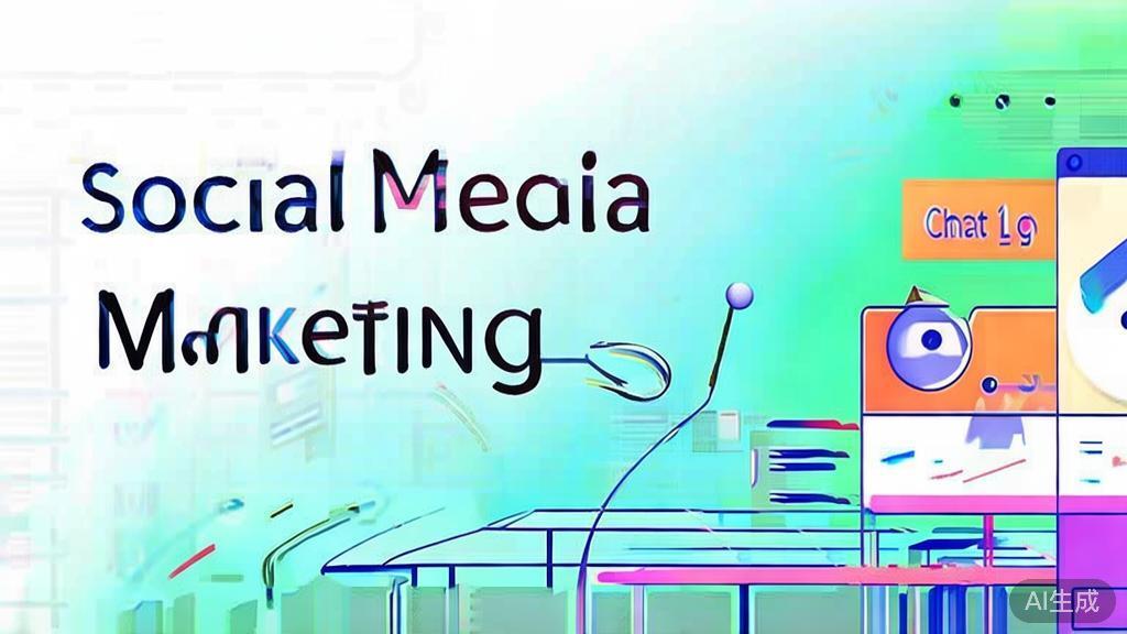 "High-quality business illustration of social media marketing using ChatGPT Images 2.0, minimal flat design"