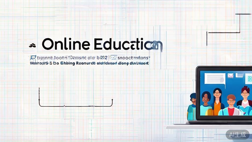 High-quality business illustration regarding online education, minimal flat design