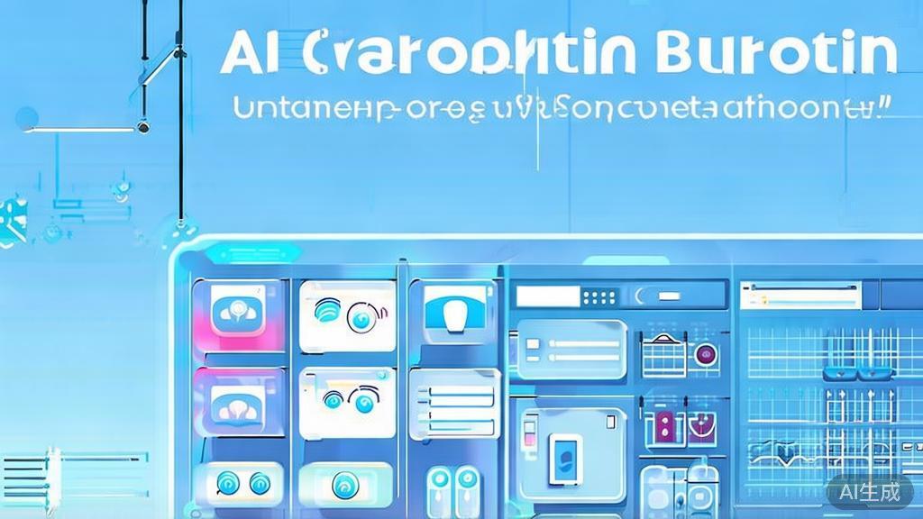 Flat vector illustration of entrepreneurial opportunities with AI, dashboard style, soft blue gradient