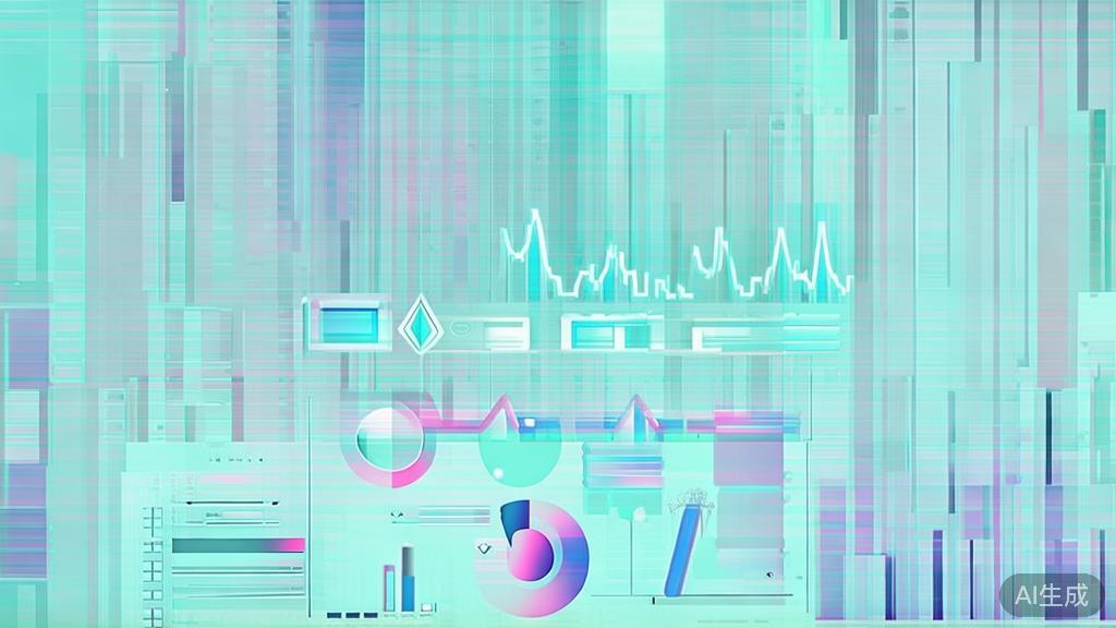 Flat vector illustration of financial management in a creative studio, dashboard style, soft blue gradient