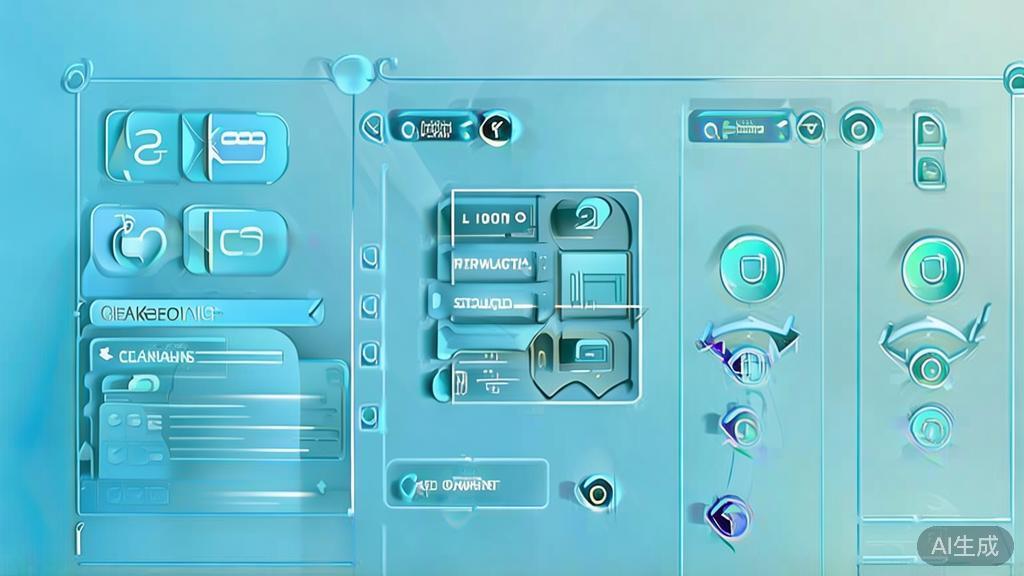 Flat vector illustration of personalized marketing strategies, dashboard style, soft blue gradient