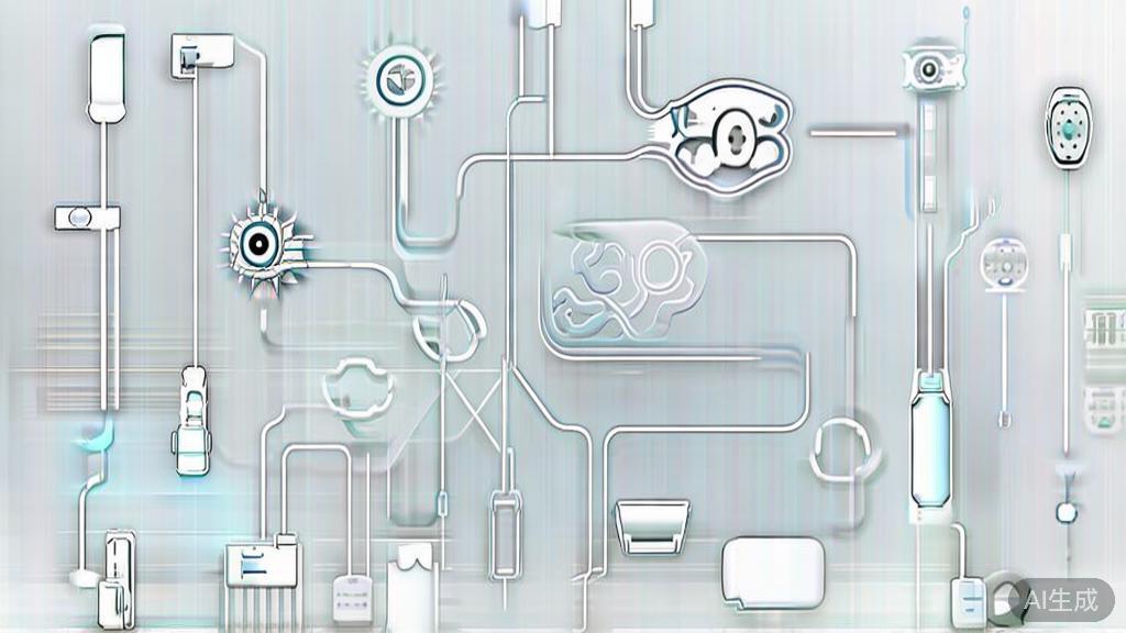 High-quality business illustration regarding IoT devices communication, minimal flat design