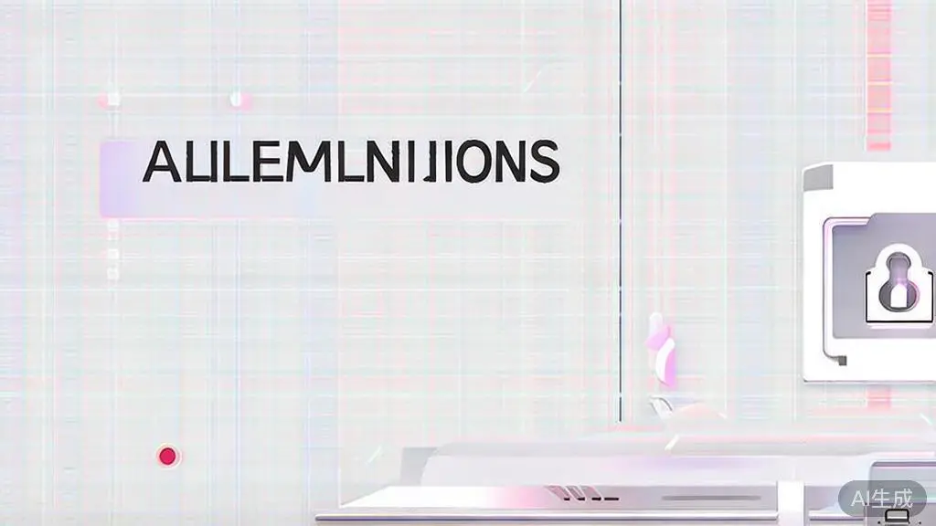 High-quality business illustration regarding AI limitations, minimal flat design
