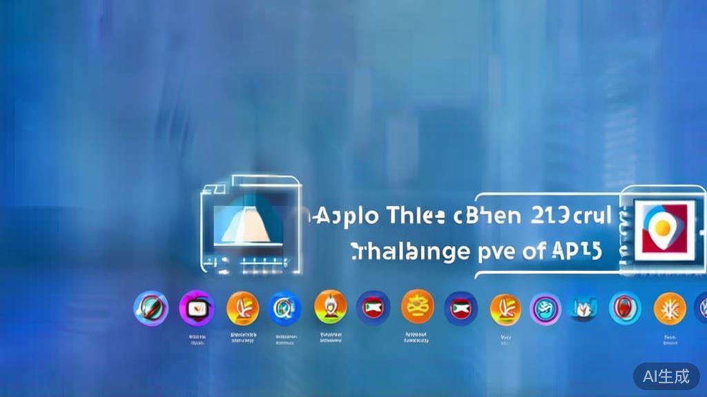 Flat vector illustration depicting advantages and challenges of APIs, soft blue gradient