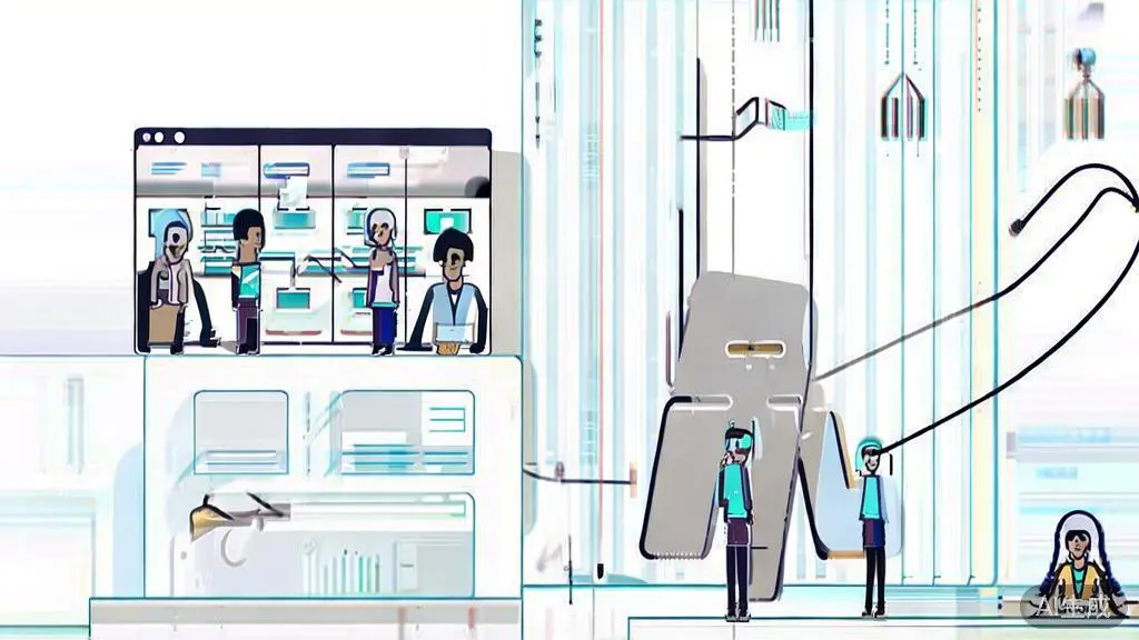 High-quality business illustration regarding challenges of AI in entrepreneurship, minimal flat design
