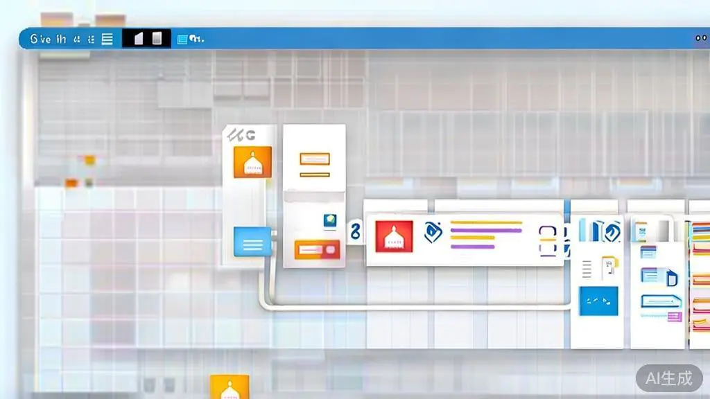 High-quality business illustration regarding Trello, minimal flat design