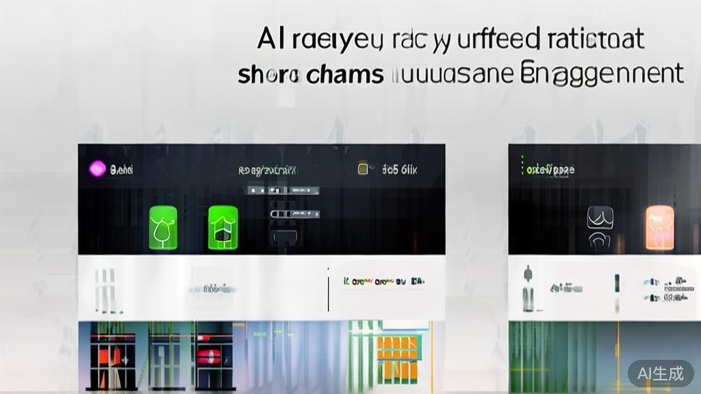 High-quality business illustration regarding audience engagement in AI vs traditional short dramas, minimal flat design