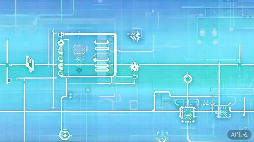 "Flat vector illustration of cross-disciplinary knowledge integration, dashboard style, soft blue gradient"