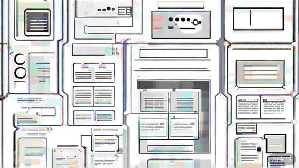 "High-quality business illustration regarding content structure, minimal flat design"