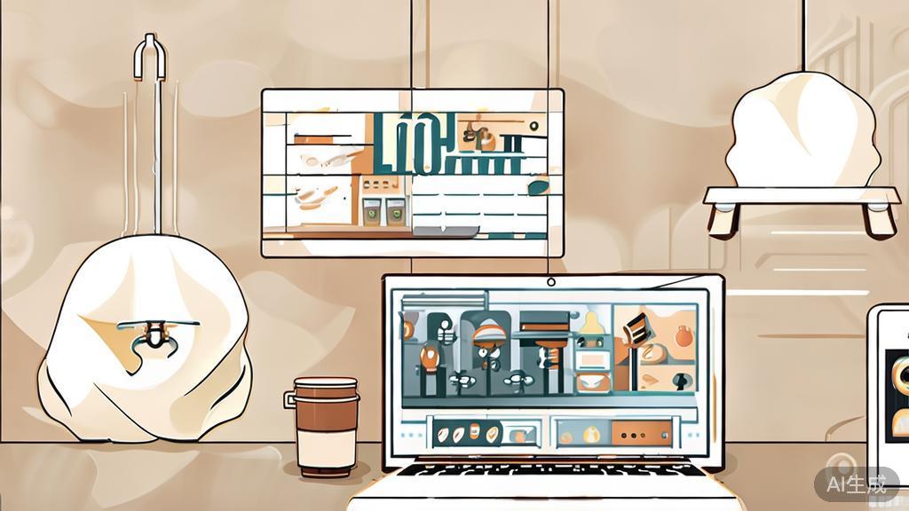 High-quality business illustration regarding food blogging, minimal flat design