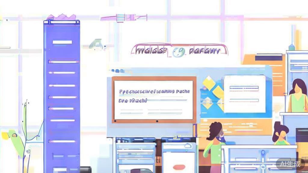 "High-quality business illustration regarding personalized education platform, minimal flat design"