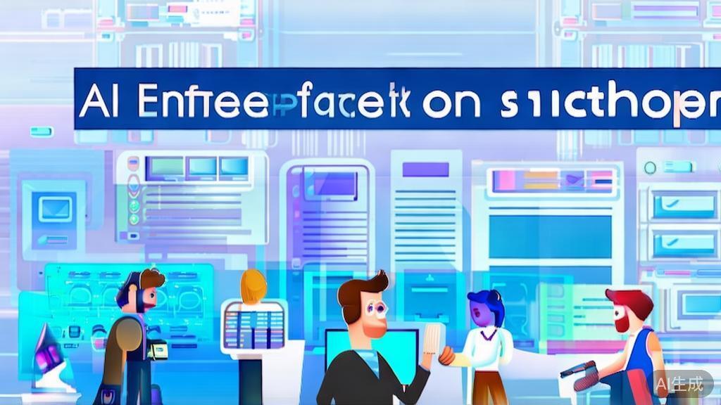 "Flat vector illustration of an entrepreneur networking at an AI conference, engaging with potential collaborators, dashboard style, soft blue gradient"
