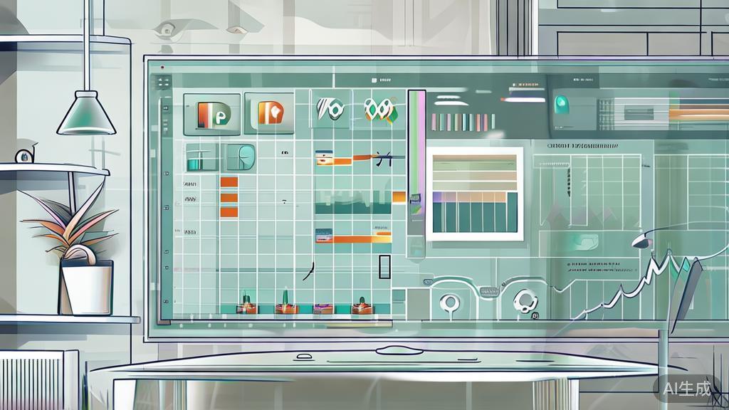 High-quality business illustration regarding data analysis, minimal flat design