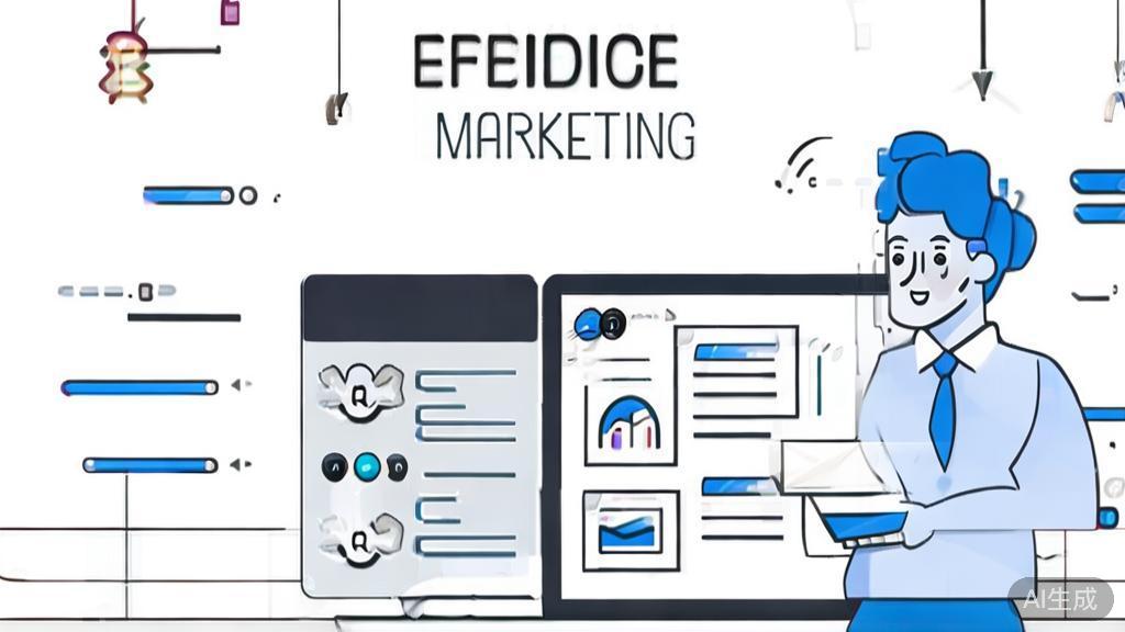 "High-quality business illustration regarding freelance marketing, minimal flat design"
