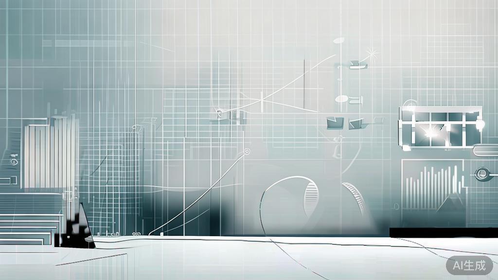 High-quality business illustration regarding market analysis, minimal flat design