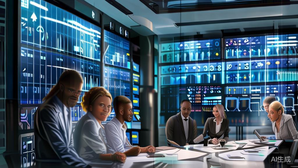 Data-driven decision making for small entrepreneurs, corporate Memphis style, high quality