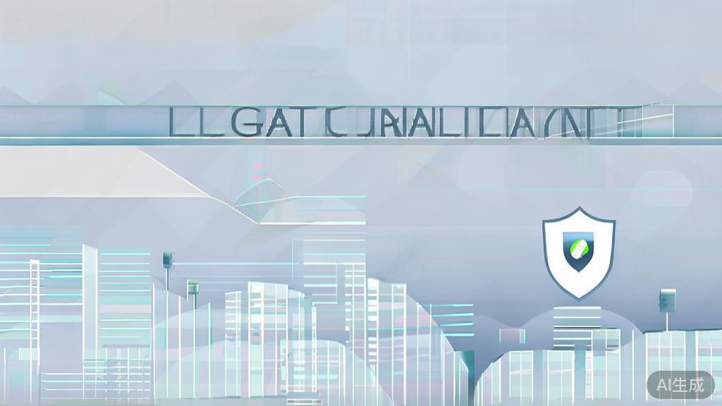 "High-quality business illustration regarding legal compliance, minimal flat design"