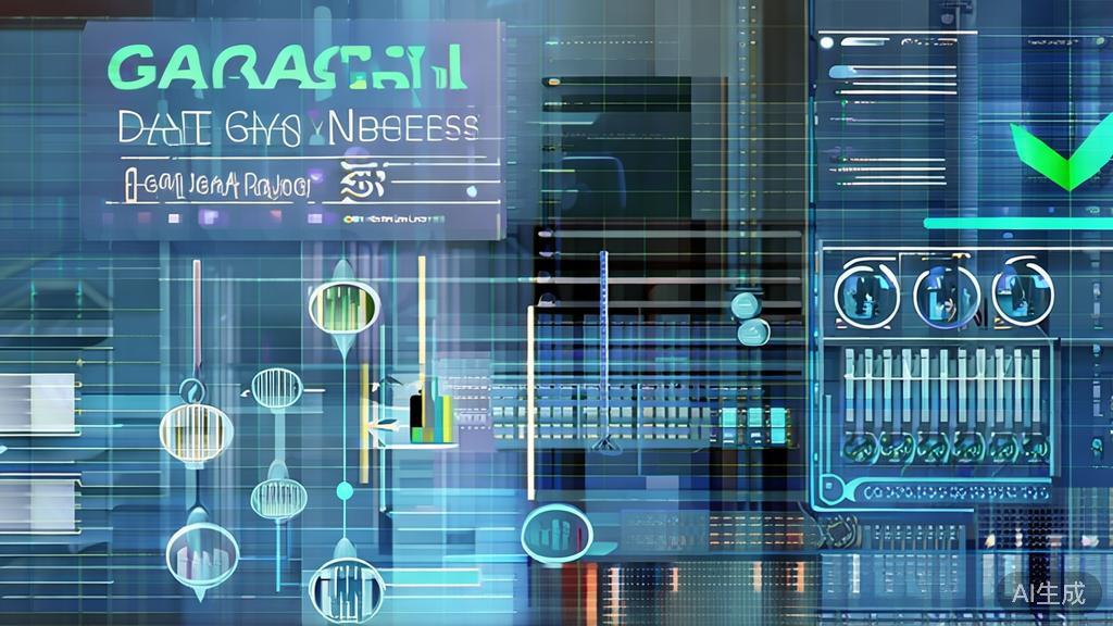 "High-quality business illustration of data analysis, showcasing data cleaning and validation process"