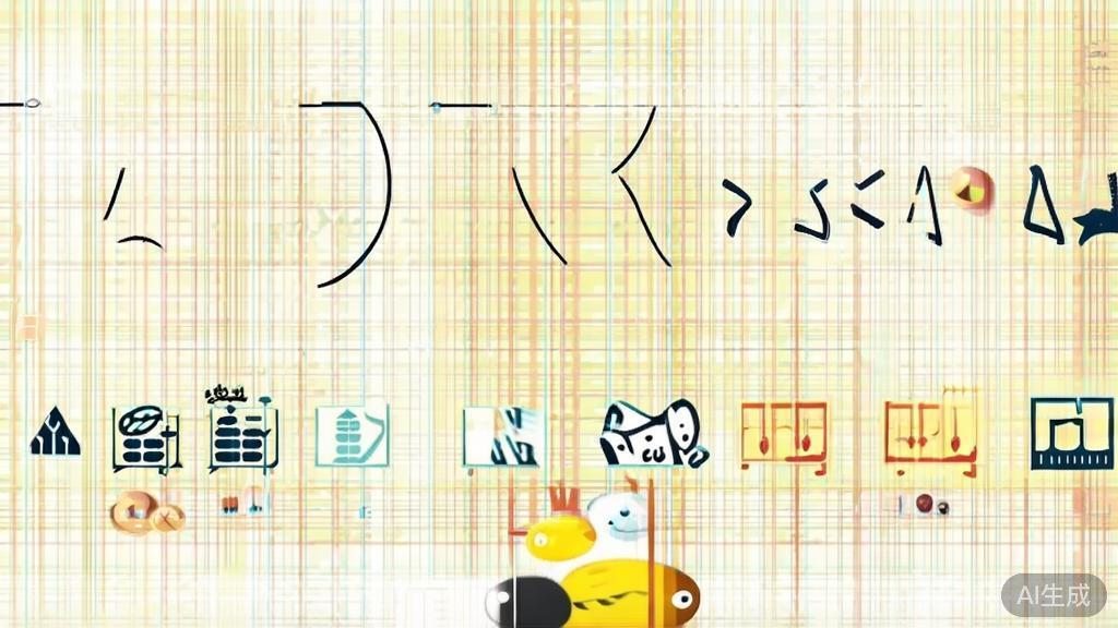 "Flat vector illustration of language evolution with 'nanobanana', modern trends, minimalist design"