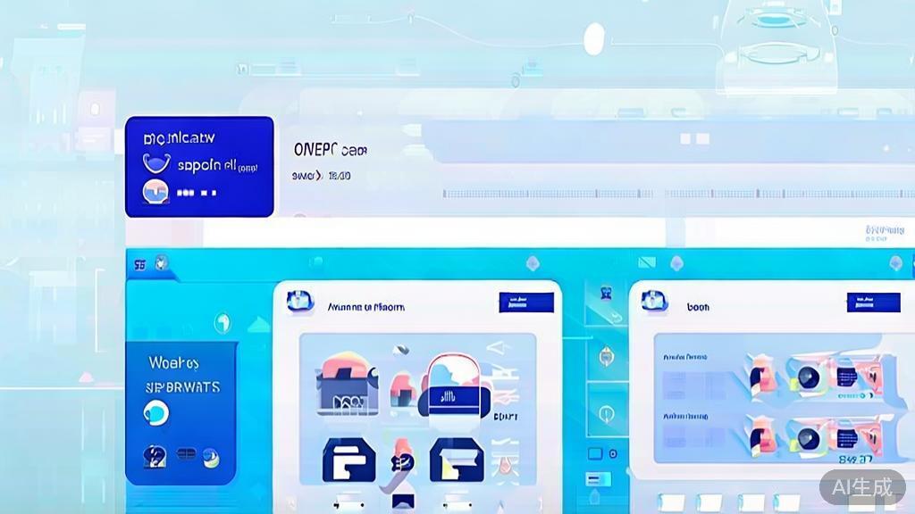 Flat vector illustration of OpenClaw community support, dashboard style, soft blue gradient